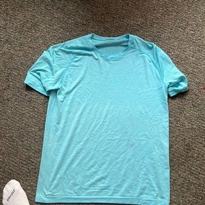 Mens Lululemon metal vent tech light blue  shirt size XL